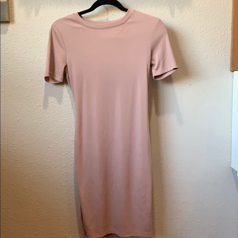 Pink mini dress